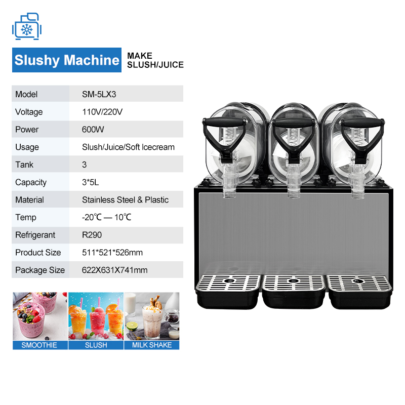Commercial Slush Machine 5L×3