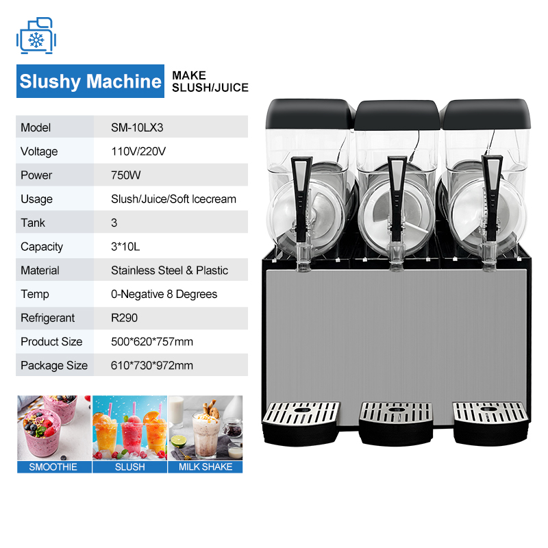 Commercial Slush Machine 10L×3